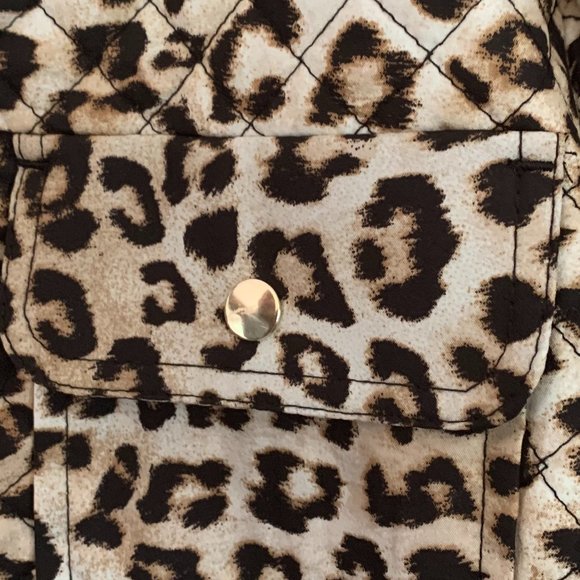 Chico's Leopard Skin Commuter Town and Country Jacket sz 2 NWT - Picture 7 of 11